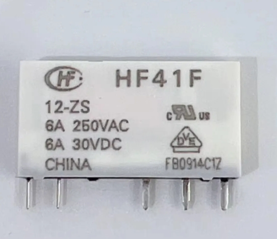 original-new-24v-6a-250vac-hf41f24-zs-industrial-relay-slim-5-pin-spst